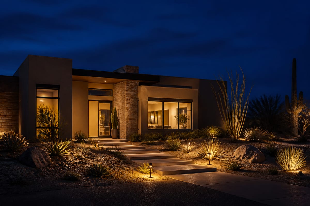 Night exterior listing photo
